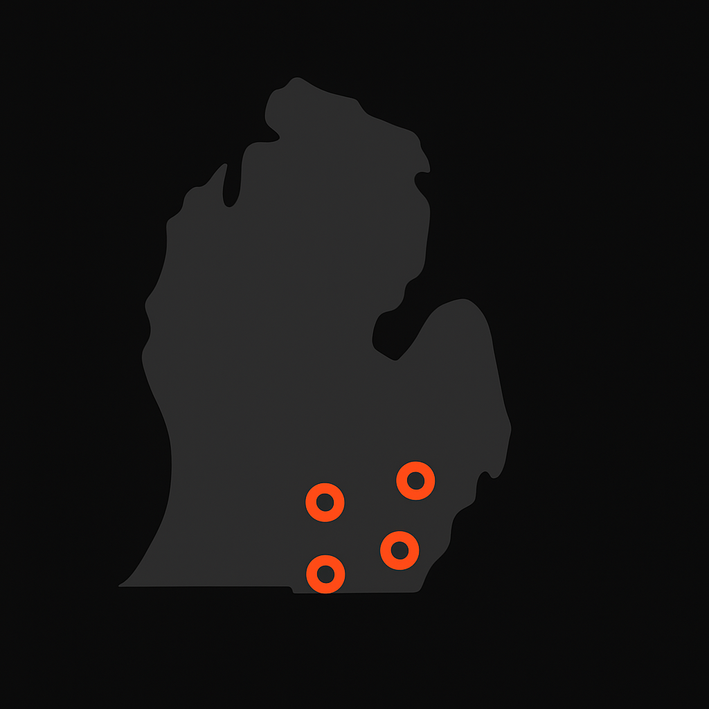 Metro Detroit service area